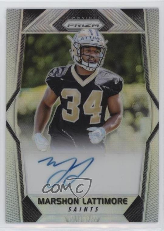 2017 Panini Prizm Rookie Auto Silver Prizm Marshon Lattimore #RA-ML Auto 17ok