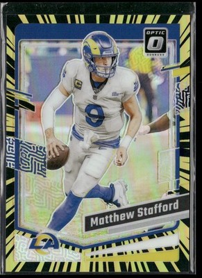 2023 Panini Donruss Optic Electricity Prizm 9/69 Matthew Stafford #113 6m7