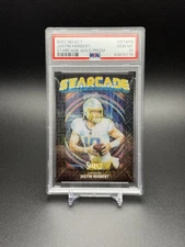 2022 Panini Select Justin Herbert Starcade Gold Prizm /10 SSP Chargers PSA 10