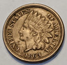 EF/AU 1863 Civil War Era Indian Cent Philadelphia Indian Head