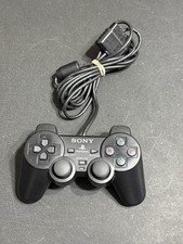 Sony PS2 BLACK Wired Controller OEM DualShock PlayStation 2 AUTHENTIC