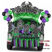 Trunk or Treat Car Decorations Kit, Halloween Trunk or Treat RIP Graveyard