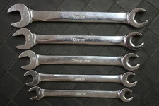 Snap-On Tools USA 5pc RXS12-RXS20 SAE Open-End Flare Nut Combination Wrench