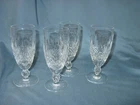 4 VINTAGE WATERFORD CRYSTAL COLLEEN SHORT STEM CHAMPAGNE FLUTES 6" GLASSES