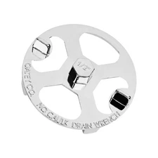 Delixike 42239 Shower Drain Strainer/Shower Drain Wrench （Stainless Steel）