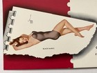 1943 - Famous "V" Girls by Varga, "Black Magic" pinup girl - ink blotter — photo 3