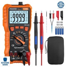 TRMS Digital Multimeter 6000 Counts Auto Ranging 20A AC DC NCV Magnetic Back