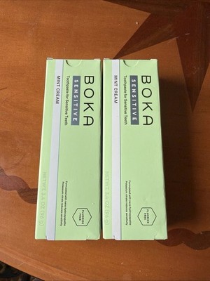 Boka Fluoride-Free Toothpaste with Nano Hydroxyapatite , Sensitive 2 Pack