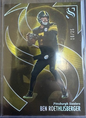 2025 Panini Silhouette Ben Roethlisberger🔥 Steelers Cracked Ice