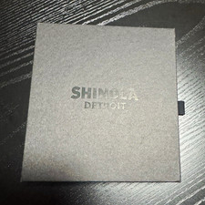 Shinola Men's Brown Leather Card Holder with ID Window, Solid Pattern