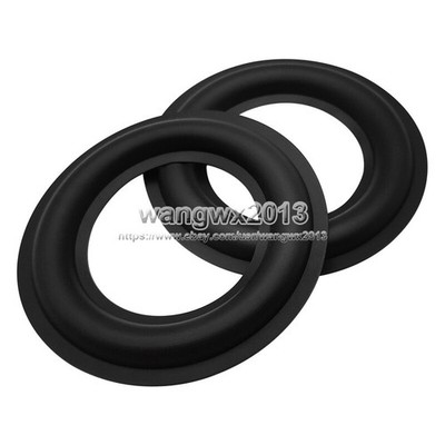 2x For   3'' inch Speaker Rubber Folded Edge Ring Woofer Surround Repair Parts #p