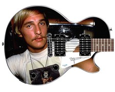 Matthew McConaughey Autographed 1/1 Dazed & Confused Epiphone Graphics Guitar