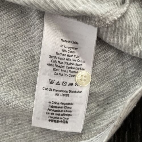 DKNY Jeans Designer Casual Top - Long Tunic Grey Lightweight Summer - Size Small - Picture 7 of 10