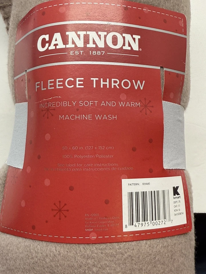 Два Canon флис бросить 50 x 60 100% полиэстер. 1Blue 2 коричневый. - Изображение 4 из 4