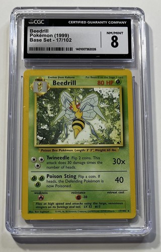 Beedrill graded CGC 8 for sale on eBay