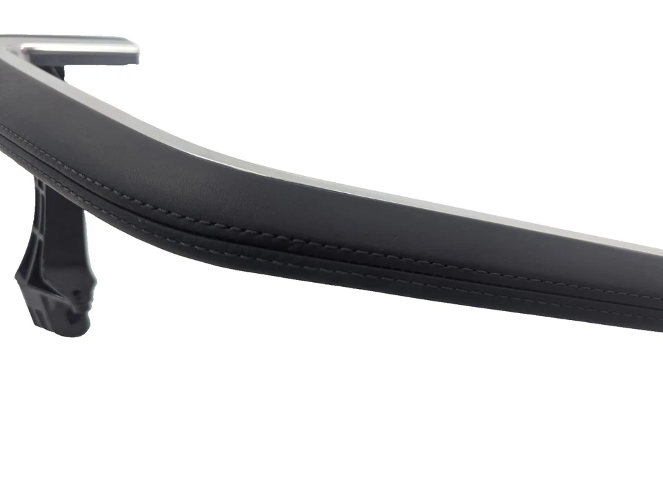 Tirador de puerta interior derecha cuero negro Porsche 991 981 718 Boxster Cayman Foto 3 de 4