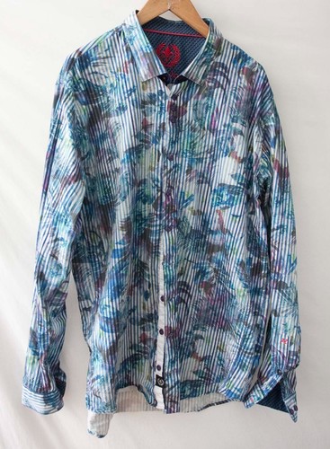 Au Noir Shirt Floral Size XXL Multicolor *02z0312a8 - Picture 2 of 7
