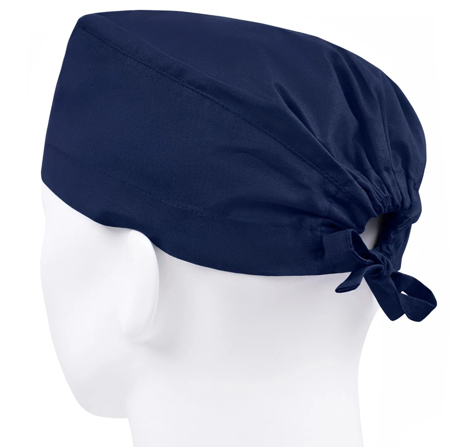 Surgical cap men, scrub caps, scrub hats, surgery hat, solid navy blue - Image 2 of 3