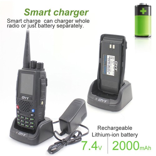QYT KT-8R 5W 200CH VHF/UHF DCS/CTCSS FM VOX Color Screen Quad Band Walkie Talkie - Zdjęcie 4 z 10