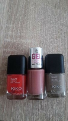 Nagellack KIKO Smart Fast Dry und Rival de Loop Gel Look 3 Stück