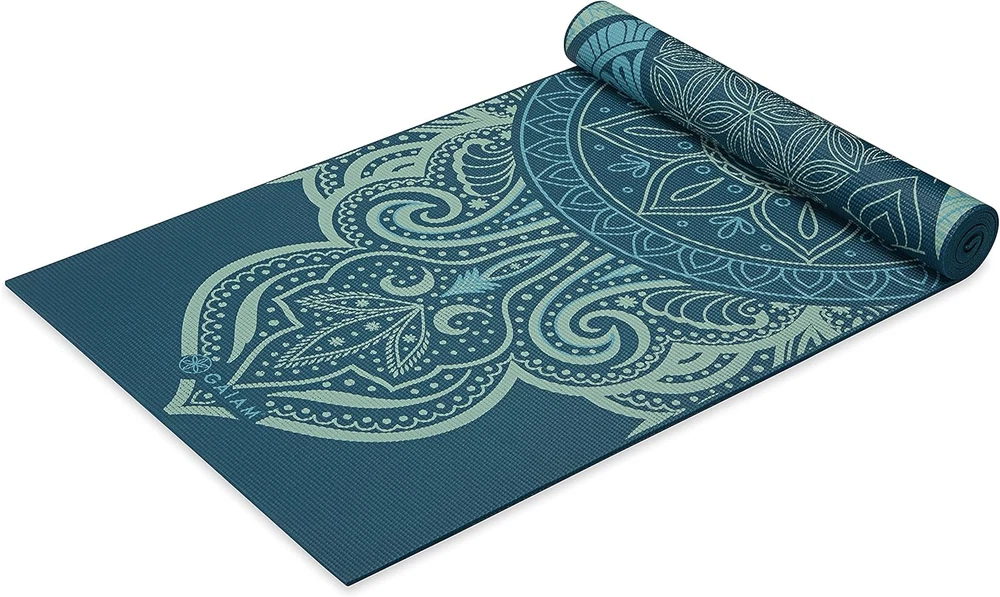 Premium 6MM Thick Non-Slip Reversible Printed Yoga Mat for Fitness
