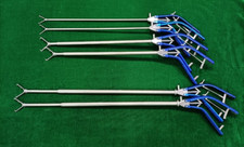6pc Laparoscopic Tenaculum Forceps 1X1 D/A 5mm/ 10mm/ 12mm Reusable Instruments