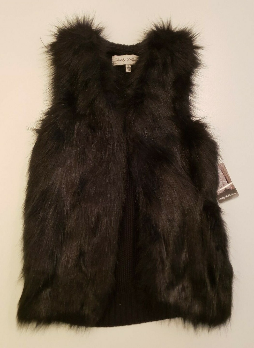 Womens Sebby Collection Faux Fur Black 