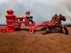 Antique Cast Iron Horse Drawn Steam Pumper Fire Wagon *No Wheels Pre-owned