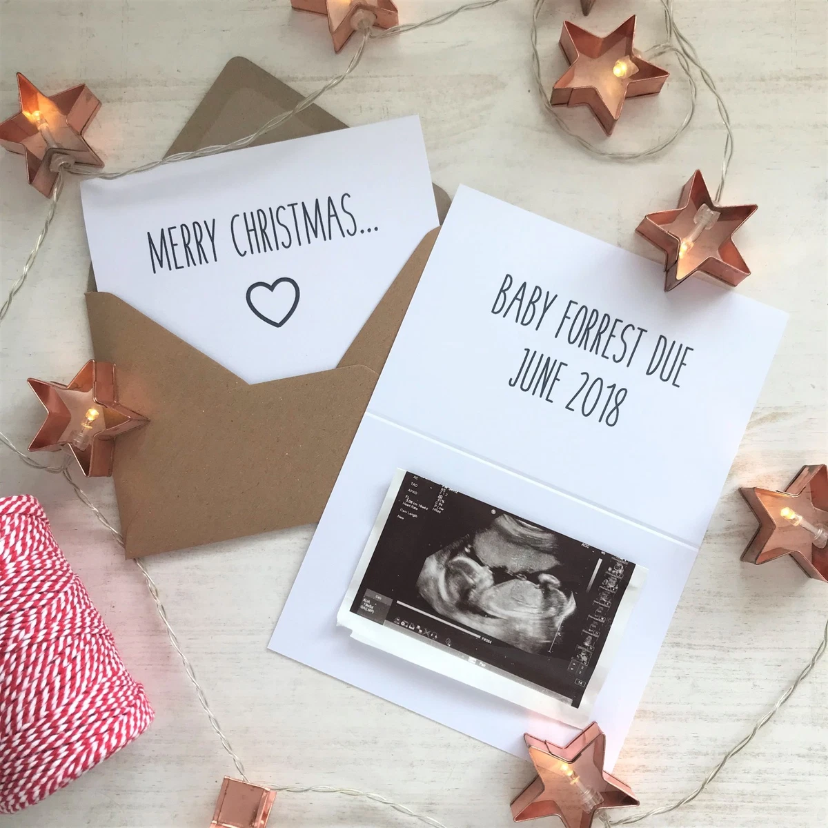 Rustic baby best sale announcements