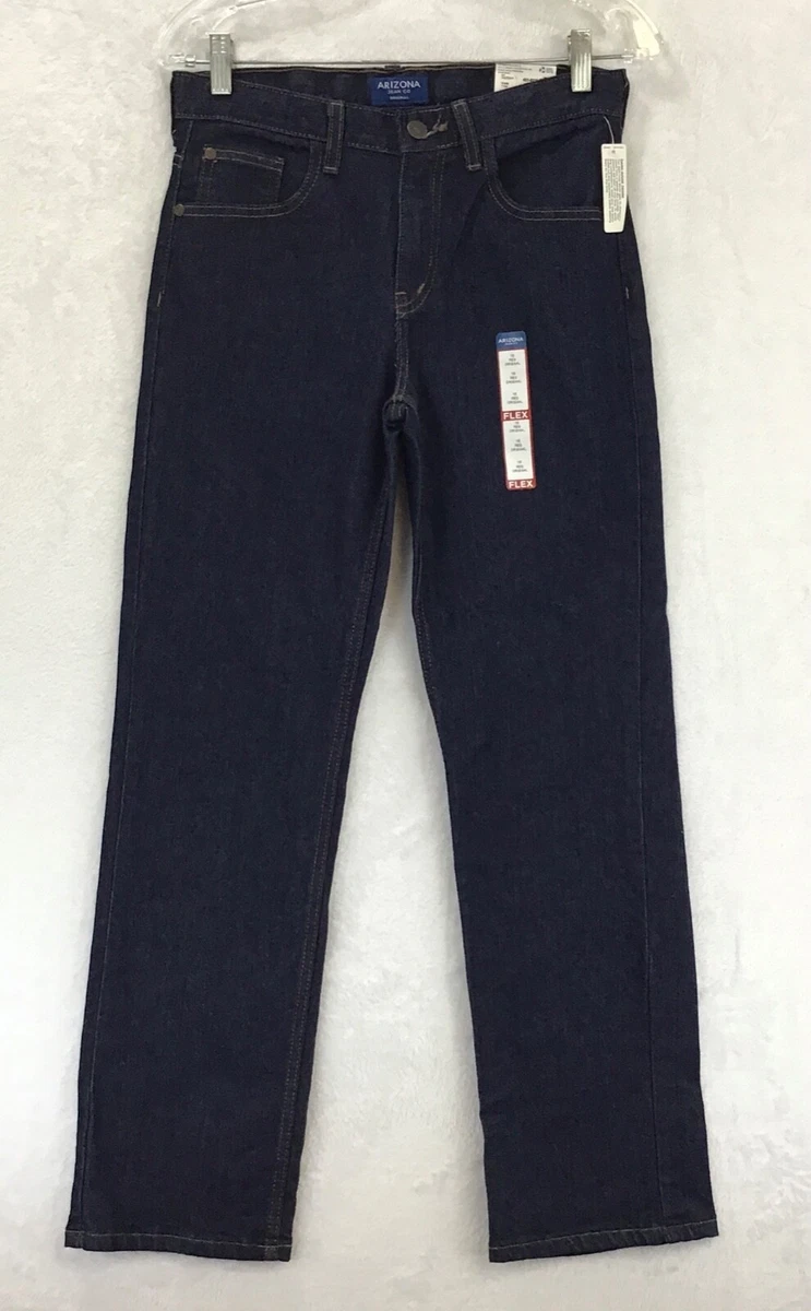 Arizona Jean Co / Dark Wash Original Straight Fit Stretch FLEX Denim Jeans  / 16R | eBay