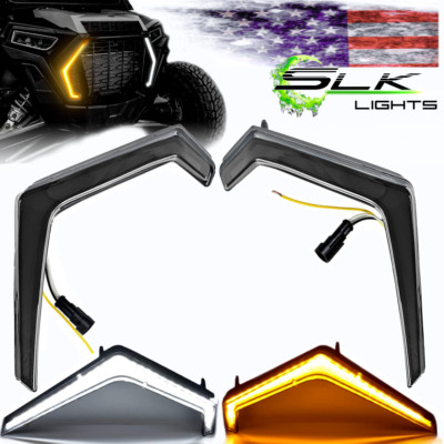 LED Fang Lights Polaris Razor Turn Signal RZR 2019+ Turbo, Turbo S,  Xp (Smoked)