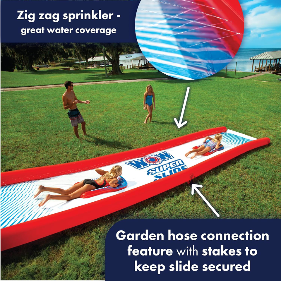 Wow Sports Super Slide Giant Inflatable Backyard Slide Slip n