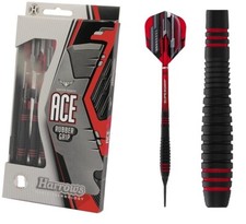 Dartpfeile Harrows Ace Black Rubber - 16g oder 18g - wählbar - Softdart