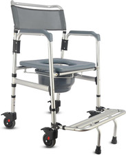 silla de ruedas de aluminio para baño bano ducha inodoro embarazada adulto mayor