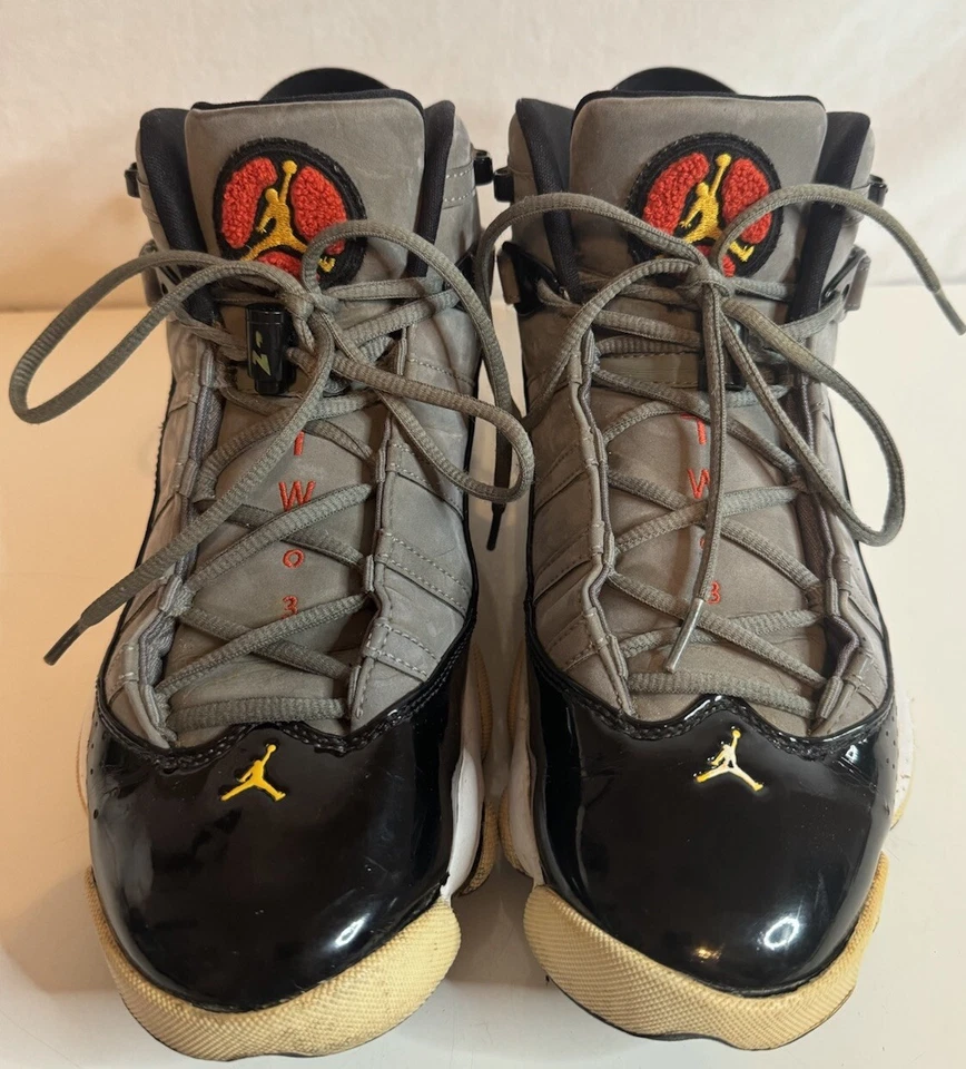 Кроссовки спортивные Nike Air Jordan 6 колец мужские размер 10 легкие графитовые 322992-022 - Изображение 2 из 4