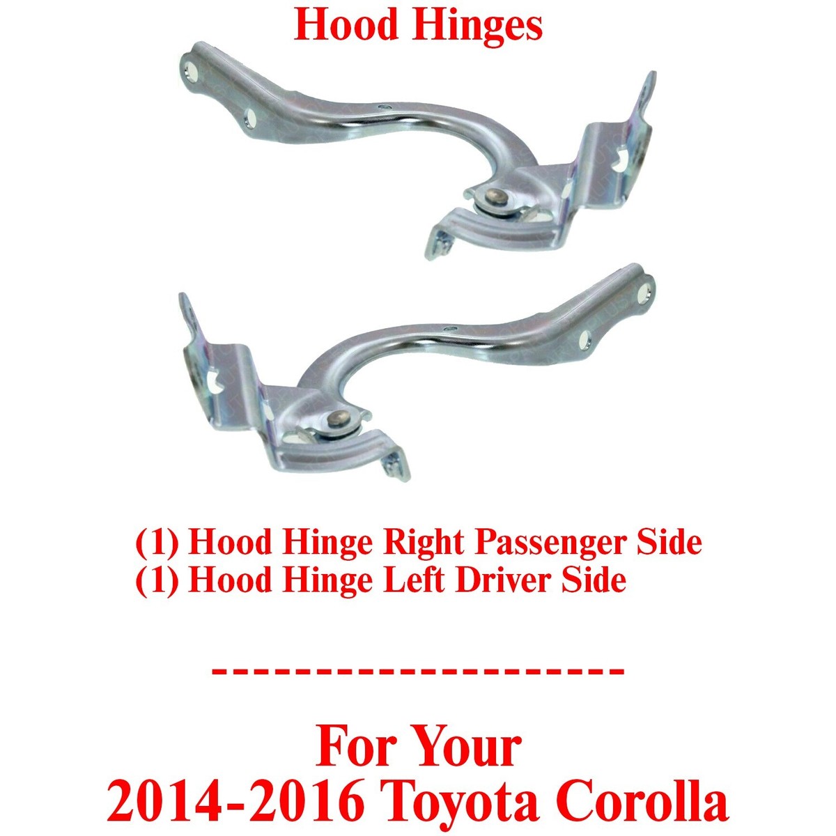 Toyota Corolla 2014 Accessories Set Pair 2Pcs Car Driver Passenger Side For Toyota... Hood Hinges