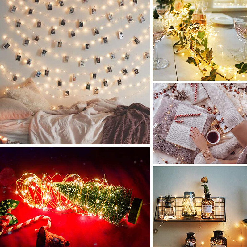 300 LED Solar Power String Fairy Lights Garden Outdoor Party Christmas ...