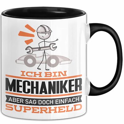 Mechaniker Geschenk Tasse Ich Bin Mechaniker Aber Sag Doch Einfach Superheld Lus