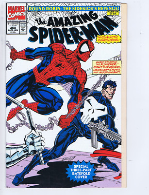 Amazing Spider-Man #358 Marvel 1992 Out on a Limb, Punisher Story