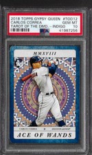2018 Topps Gypsy Queen Carlos Correa Tarot of the Diamond Indigo PSA 10 /250