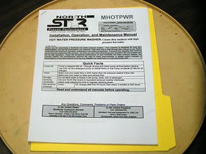 Details About Northstar Hot Water Pressure Washer Owner S Manual Mod 157321 322 325 326