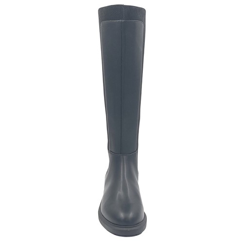 Alfani Women Tamira Knee High Riding Boots Size US 5M Black Smooth Faux Leather - Picture 4 of 5