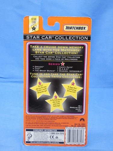 Matchbox Star Car Collection "GREASE" GREASED LIGHTNING Special Edition - Picture 6 of 12