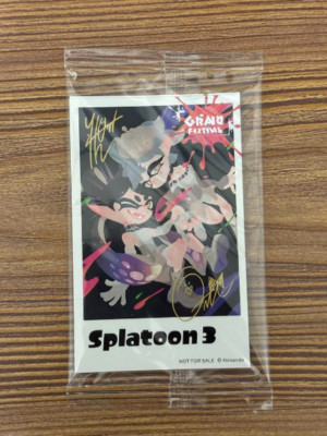 Splatoon 3 Grand Festival Originl Autographed Bromide All 3 type set Japan New