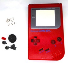 Nintendo Game Boy Original DMG-01 Replacement Housing Shell Screen Lens Red