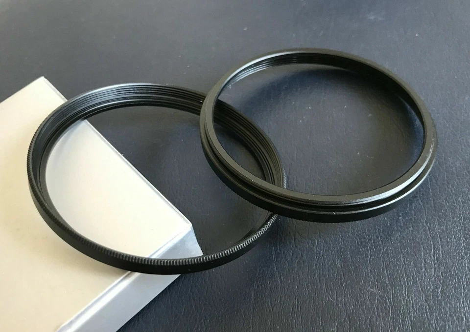 2 pcs Step Spacer Tube Filter Extension Ring Adapter 55mm 58mm 67mm 77mm - Image 2 of 3