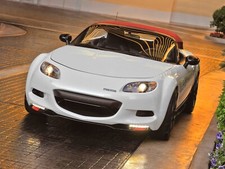 Cars white mazda spyder mx Desk Mat Stitched