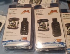 LOT OF 2 Aqueon Submersible Aquatic Flat Heater Mini Up to 2.5 Gallons