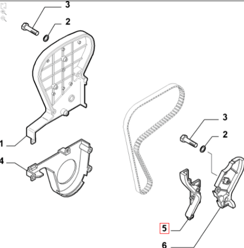 Alfa Romeo Twin Spark 147, 156, 166, GT, Spider Timing Case 55189209 Genuine New - Picture 1 of 5