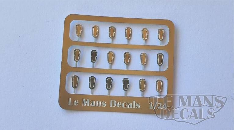 Photographed Aerocatch bonnet pin 1:43 Photoetched Closure Express Photogravure